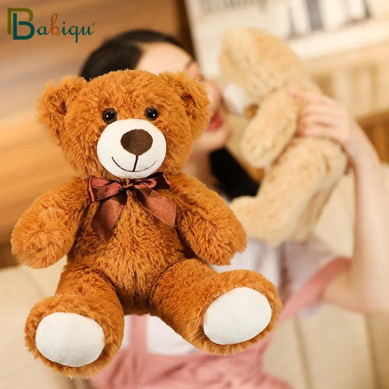 Plush Toy For Children Cartoon Colorful  Bear Stuffed Plush Animal Bear Doll Kids Baby Birthday Gift Wedding Party Toy