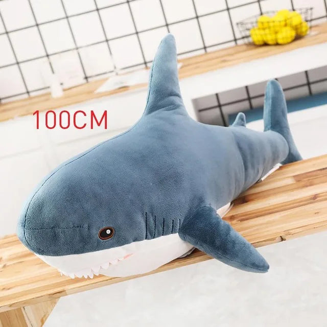 1pc 30/100cm Plush Funny Toys Stuffed Shark Children Boys Cushion Girl Animal Reading Pillow For Birthday Kid Brinquedos