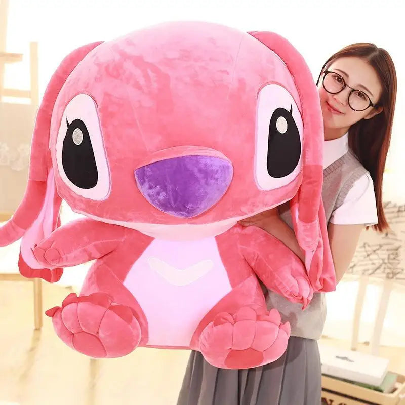 35-65cm Disney Aoger Lilo & Stitch Stuffed Plush Doll Edition Stitch Rose Doll Creative Kawaii Pillow Toy Birthday Gift For Girl