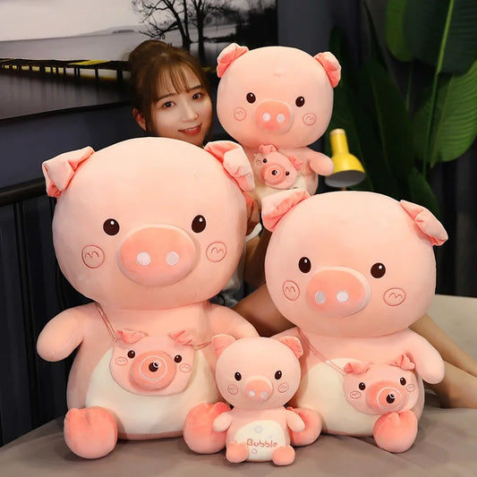 6 Kinds Cute Pig Plush Toys Soft Stuffed Piggy Plush Doll U-shaped Pillow Bed Waist Cushion for Children Girls Birthday Gift