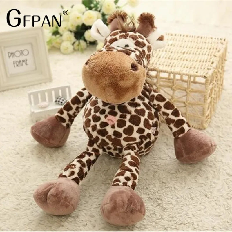 1pc 25cm Cute Forest Animal Giraffe Plush toy Stuffed Soft Baby Finger Giraffe Dolls Lovely Toys for Children Birthday Gift