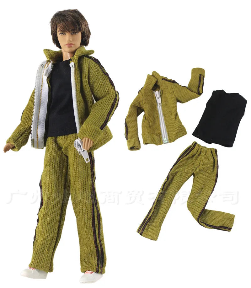 1 Set Ken Cloth Doll Accessories Sportswear Diving Suit Cool Set Casual Wear Daily Outfits Clothes For 30cm 12inch Ken Doll