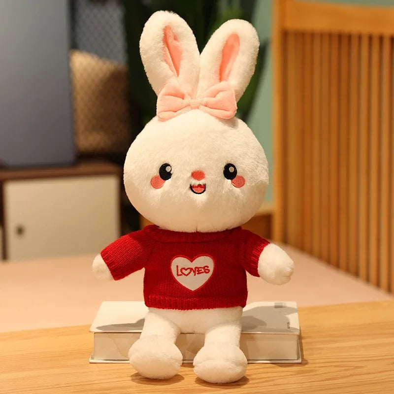 45cm Cartoon Cute Rabbit Cosplay Dress Up Plush Toys Stuffed Lovely Animals Doll Soft Baby Pillow for Kids Girls Birthday Gift