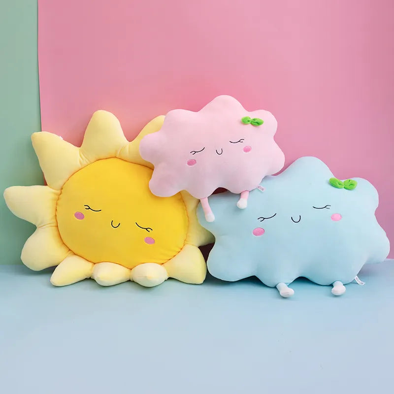 Premium Cute Sun Cloud Plush Pillow - Plushy Mart