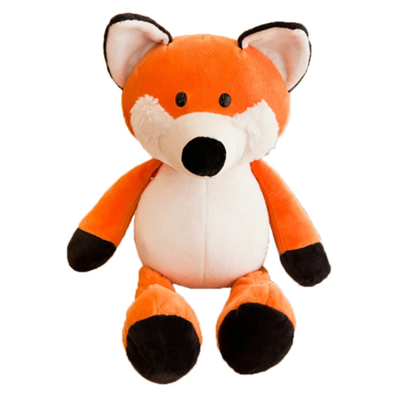 25cm Cute Stuffed Animals Plush Toy Elephant Giraffe Raccoon Fox Lion Tiger Monkey Dog Plush Animal Soft Toys For Children Gifts