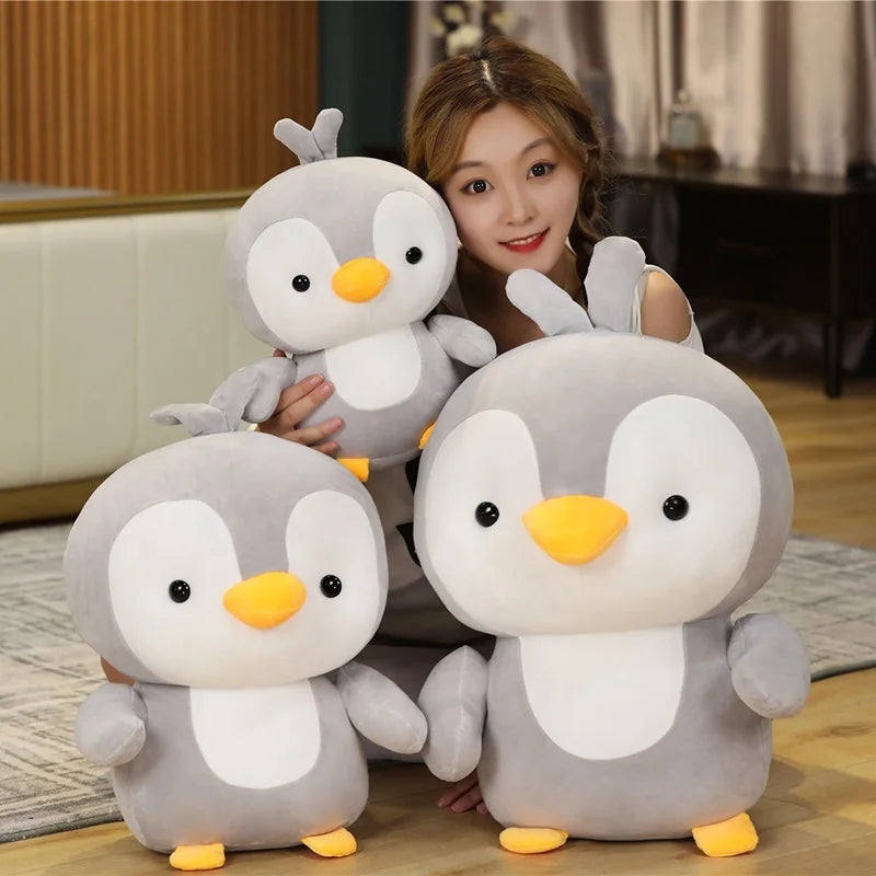 35cm-55cm New Super Soft Penguin Plush Toy Cute Cartoon Animal Penguin Stuffed Doll Girls Valentine's Gifts Sofa Pillows