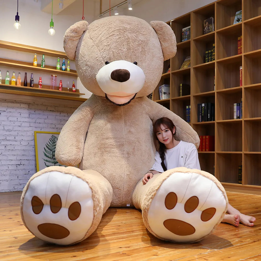 1pc 100cm The Giant Bear Plush Toy Stuffed Animal High Quality kids Toys Birthday Gift Valentine's Day Gifts for women