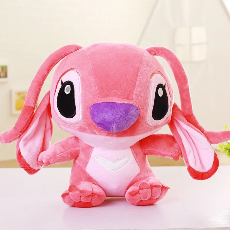 35-65cm Disney Aoger Lilo & Stitch Stuffed Plush Doll Edition Stitch Rose Doll Creative Kawaii Pillow Toy Birthday Gift For Girl