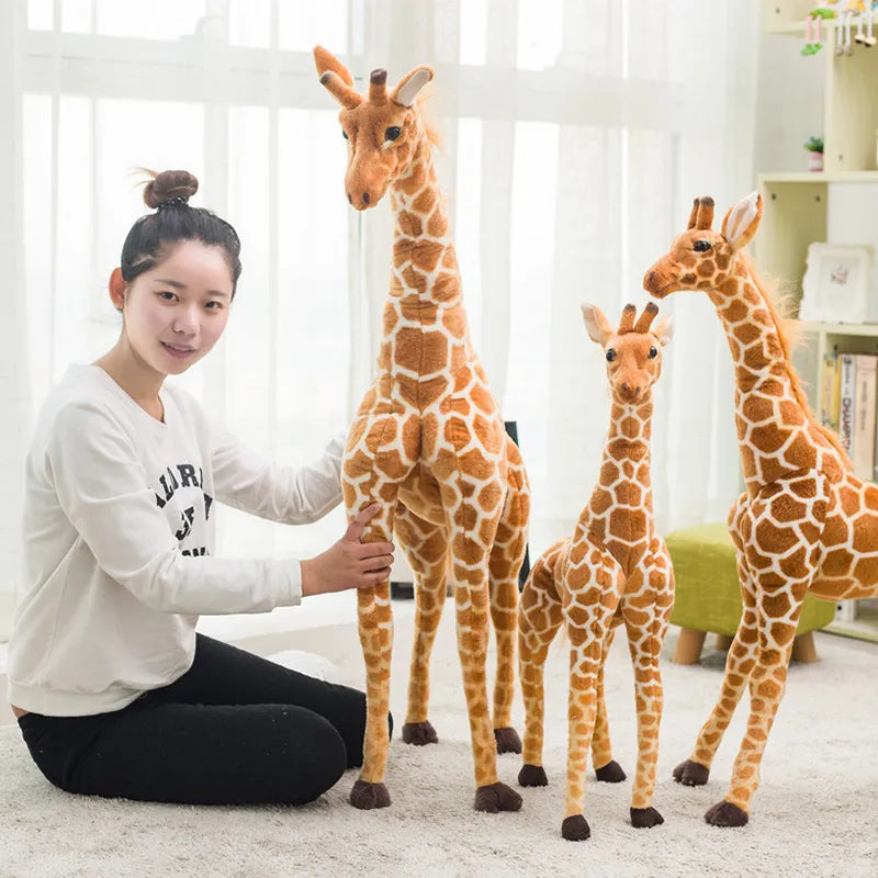 Premium Huge Real-Life Giraffe Plush Toys - Plushy Mart