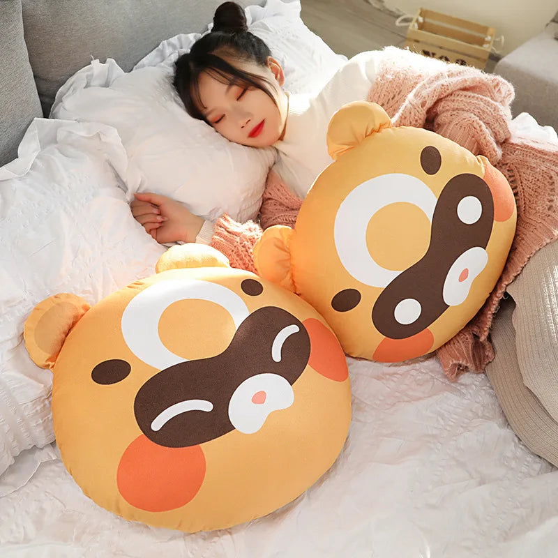 Genshin Impact Pillow Xiangling Guoba Raccoon Plush Toy Moonlight Merriment Festival Raccoon Pillow Plushie Anime Gifts For Fans