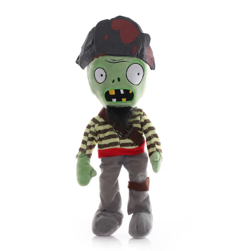 1pcs 30cm Plants vs Zombies Plush Toys PVZ Zombies Gargantuar Hats Pirate Zombies Plush Soft Stuffed Toys for Children Kids Gift