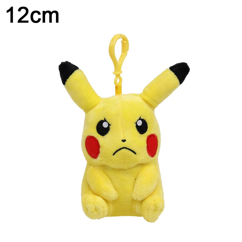 Pokemon Bag Pendant Cute Plush Pikachu Keychain Charmander Squirtle Bulbasaur Snorlax Stuffed Toy Small Doll Gift For Kid