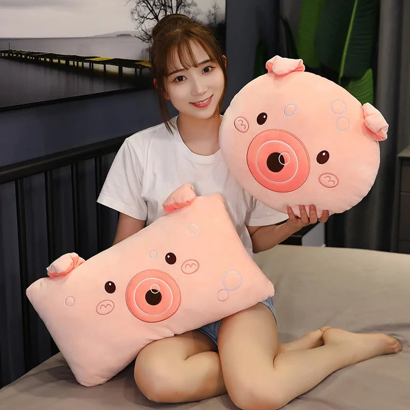 6 Kinds Cute Pig Plush Toys Soft Stuffed Piggy Plush Doll U-shaped Pillow Bed Waist Cushion for Children Girls Birthday Gift