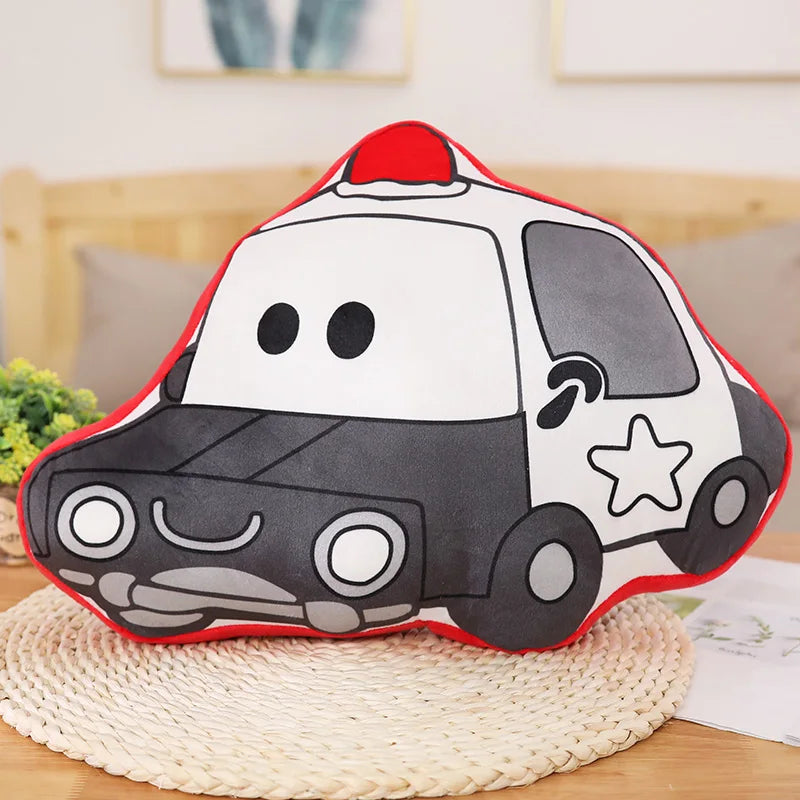 Kids Toys Aircraft Plush Toys Cute Cartoon Cars Fire Truck Cement Mixer Plush Toys Best Gifts For Childrens Room Decoration Gift