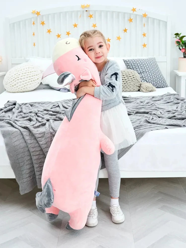 Hug Pillow Pink Unicorn Plush Toy Giant Stuffed Animal Soft Long Pillow Sleepig Unicorn Blue Appease Doll For Kids Girl Gifts