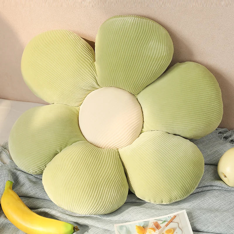 35/45cm Stuffed Six Petal Flower Cushion Girly Room Decor Sunflower Pillow Bay Window Pink Flower Sit Bedroom Seat Pillow