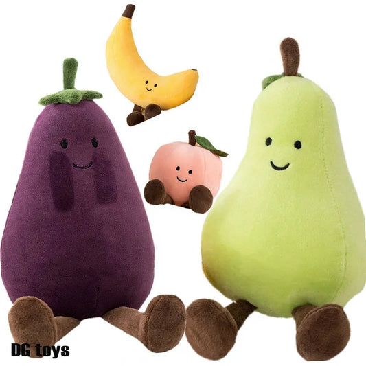 Cute Face Vegetable Eggplant Plushie Doll - Plushy Mart