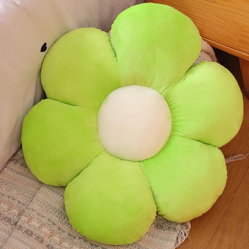 New Born Baby Girls Children Playmate Cushion Lifelike Flower Shaped Mat Plush Toys  Stuffed Soft Plant Flowers Plush Pillow