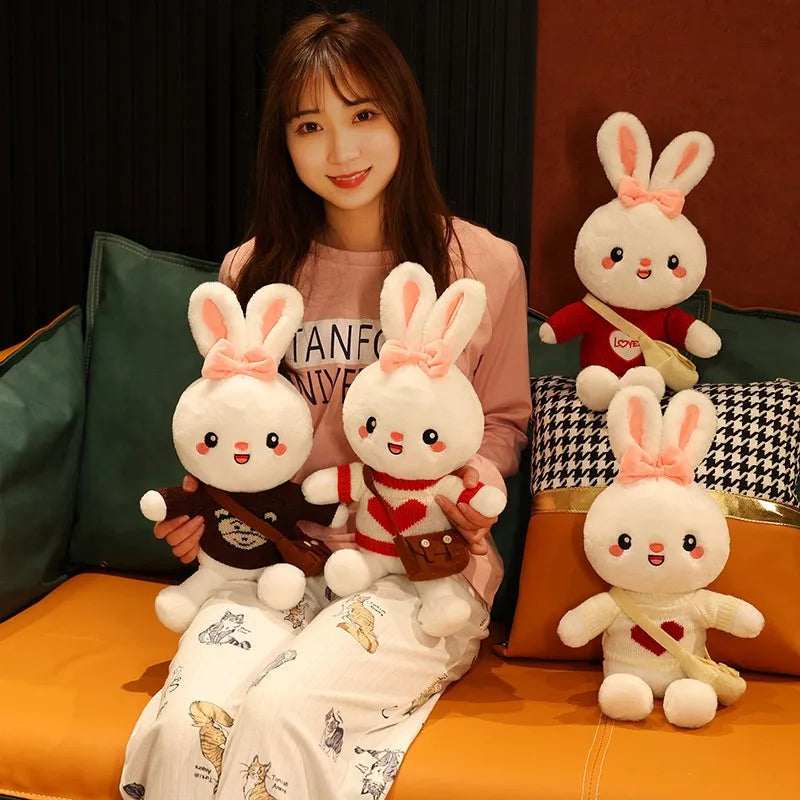 45cm Cartoon Cute Rabbit Cosplay Dress Up Plush Toys Stuffed Lovely Animals Doll Soft Baby Pillow for Kids Girls Birthday Gift