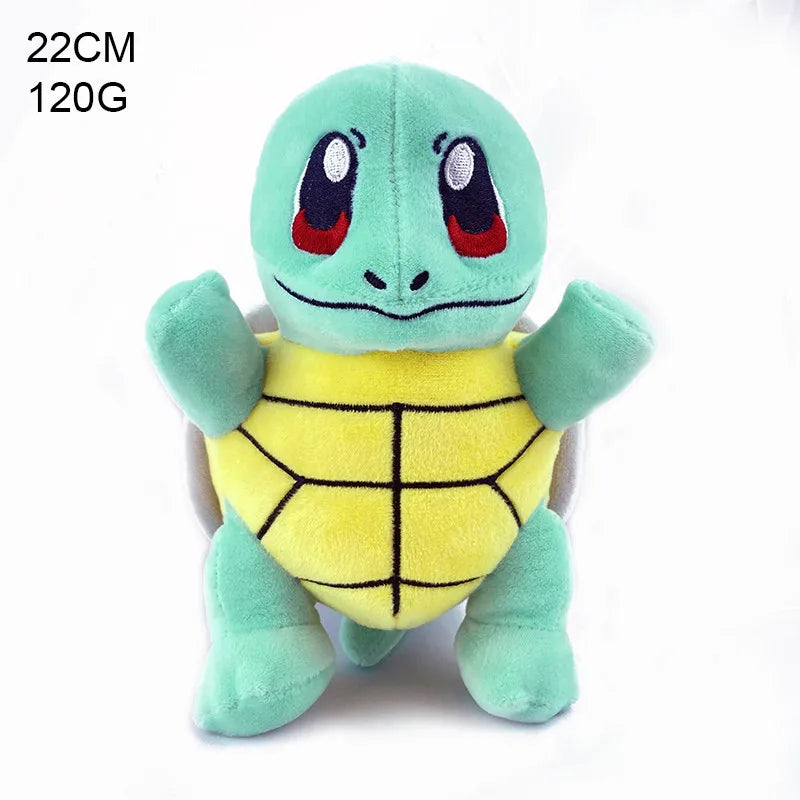 TAKARA TOMY  Anime Pokemoned Eve Pikachsus Piplup Charizard Wartortle Squirrel   Kawaii Plush Toys Dolls Gift For Children