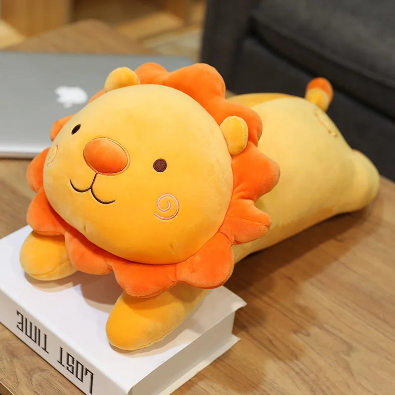 Variety of Lions Plush Toys Soft Stuffed Cartoon Animal Sun Lion Doll Nap Pillow Home Decor High Quality Birthday Gift