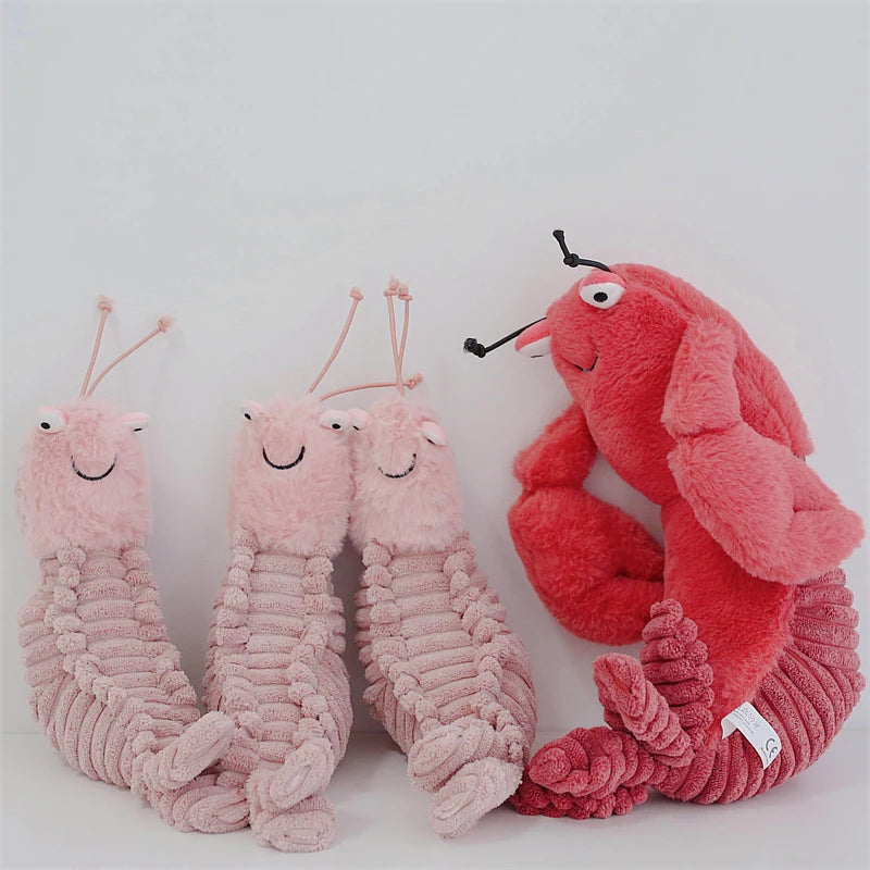 Sheldon Shrimp Plush Toys British Style Larry Crab Dolls Stuffed Animal Plushies Appease Toys For Baby Birthday Gifts For Kids