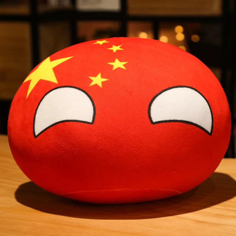 Hot 10/40cm Creative Country Ball Toy Stuffed Polandball Plush Doll Countryball USSR USA FRANCE RUSSIA UK JAPAN GERMANY  ITALY