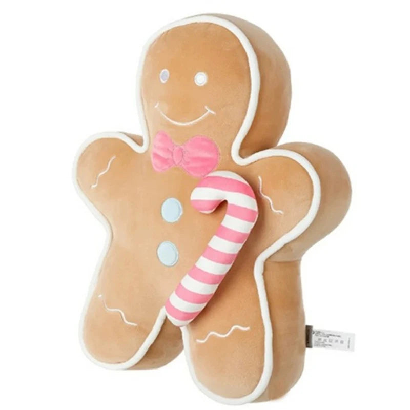 Christmas Gingerbread Man Plush Doll Christmas Non-original Pillow Home Decor Toy for Kids Xmas High Quality Gift