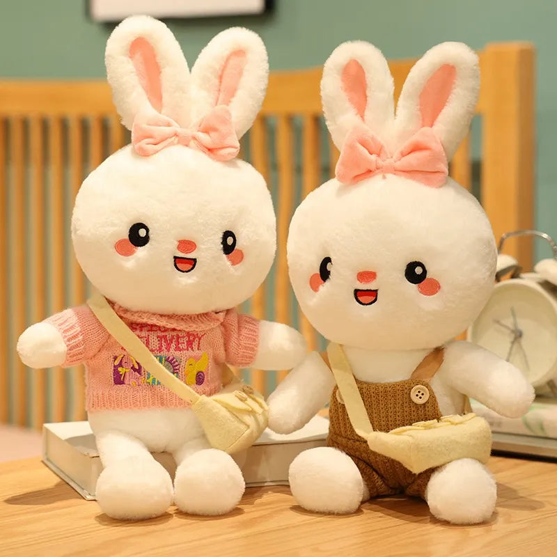 45cm Cartoon Cute Rabbit Cosplay Dress Up Plush Toys Stuffed Lovely Animals Doll Soft Baby Pillow for Kids Girls Birthday Gift