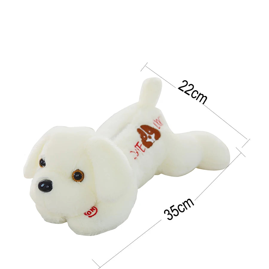 35cm Plush Dog Doll W/ Colorful LEDs