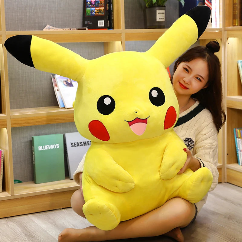 Large Size Pikachu Plush Toy Stuffed Doll Anime Pokemoned Pillow Appease Baby Birthday Present Christmas Gift For Kids