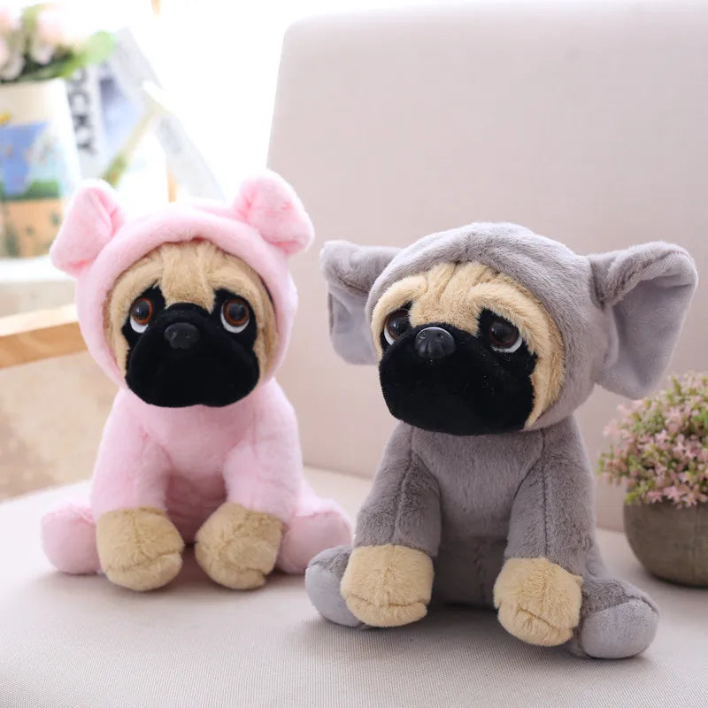 20CM Stuffed Simulation Dogs Plush Sharpei Pug Lovely Puppy Pet Toy Plush Animal Toy Children Kids Birthday Christmas Gifts