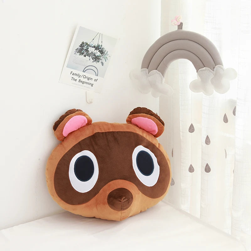 Animal Crossing Surrounding plush toy Friends Association Tanuki Stuffed Cushion Beanie Peluche Kawaii Room Deocr Children Gifts