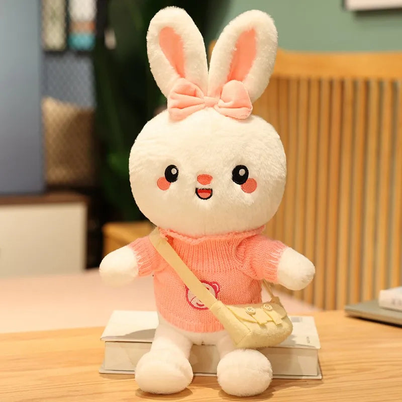 45cm Cartoon Cute Rabbit Cosplay Dress Up Plush Toys Stuffed Lovely Animals Doll Soft Baby Pillow for Kids Girls Birthday Gift