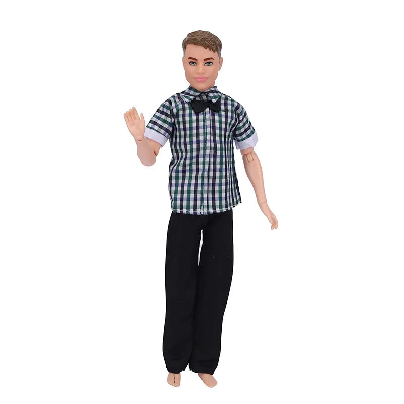 Ken Doll Clothes Doll Daily Wear Casual Suit Sweatshirt Pants Wedding Party Suit Man Male Doll Clothes For 30cm Doll Accessories