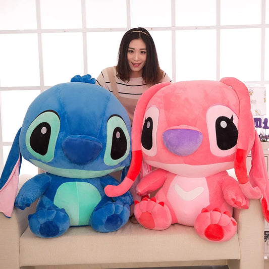 35/45/60cm Big Size Disney Giant Cartoon Stitch Plush Dolls Lilo & Stitch Stich Plush Toy Doll Children Stuffed Toy Birthday Gif