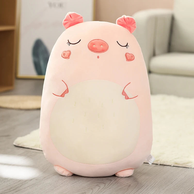 45/60CM Squishy Toy Kawaii Animal Fat Dinosaur Shiba Inu Dog Pillow Plush Toys Cute Rabbit Doll Girls Bed Sleeping Cushion