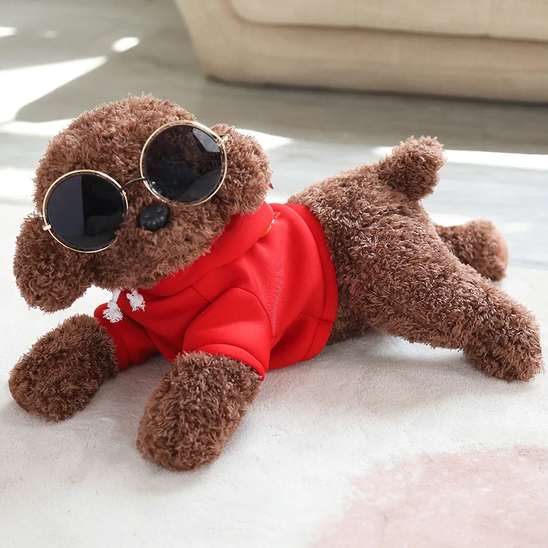 35/55cm Real Life Teddy Dog Poodle Plush Toys Suffed Animal Doll For Christmas Birthday Gift