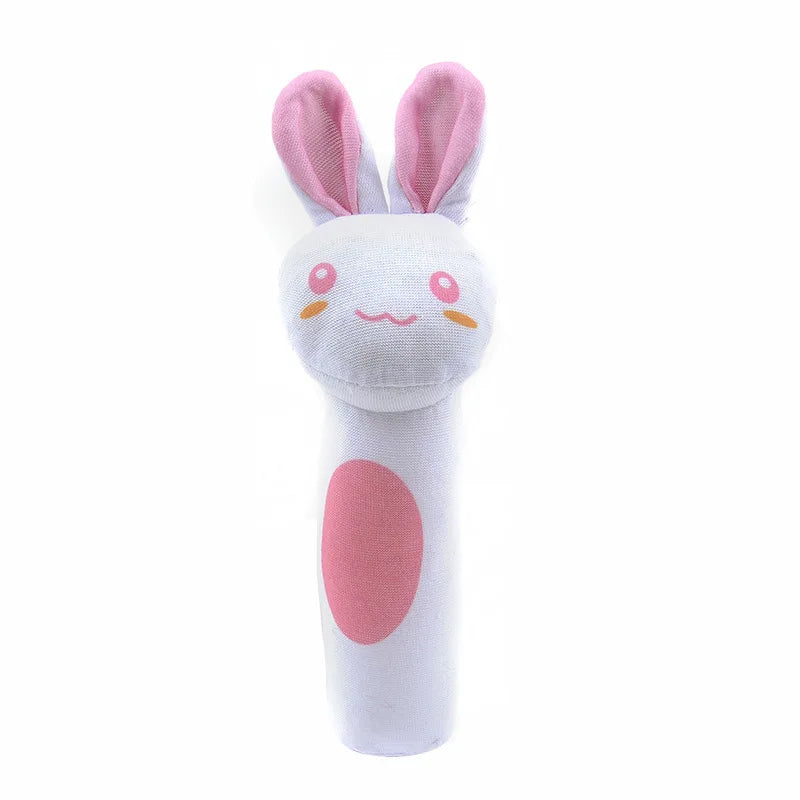 QWZ Hot Cute Baby Rattle Toys Rabbit Plush Baby Cartoon Bed Toys for Newborn 0-24 Months Educational Toy Sheep Bear Hand Bells