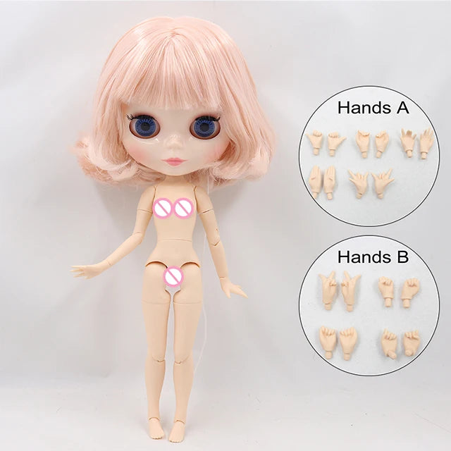 ICY DBS Blyth Doll 1/6 BJD Joint Body 30cm Nude Doll White Skin Tan Skin Dark Skin Special Price Girls Gift Random Eyes Colors