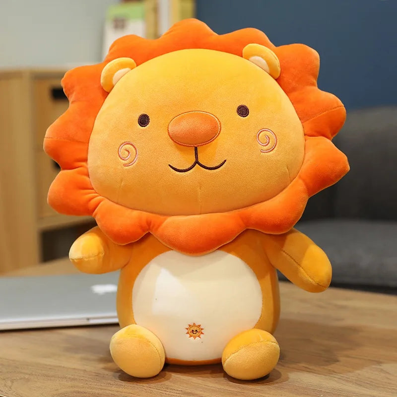 Variety of Lions Plush Toys Soft Stuffed Cartoon Animal Sun Lion Doll Nap Pillow Home Decor High Quality Birthday Gift