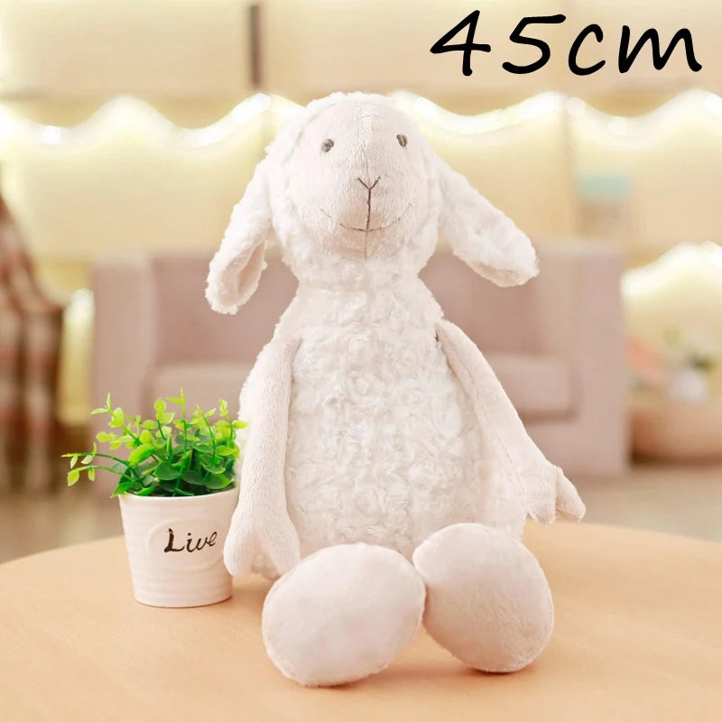 Korea Lamb Folding Plush Pillow Soft Stuffed Animal Simulation Sheep Plush Changeable Doll For Friend Room Decor Chair Cushion