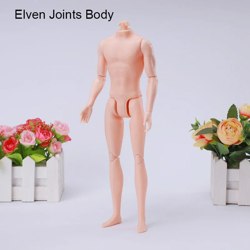 30cm Ken Doll Moveable Jointed Nude Doll Boyfriend Ken Male Man Naked Dolls Accessories