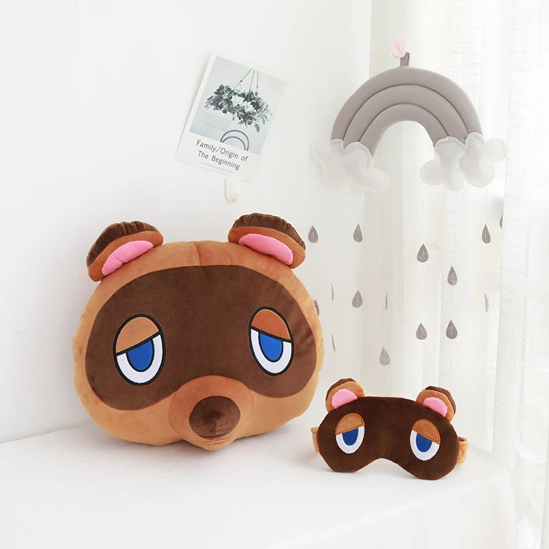 Animal Crossing Surrounding plush toy Friends Association Tanuki Stuffed Cushion Beanie Peluche Kawaii Room Deocr Children Gifts