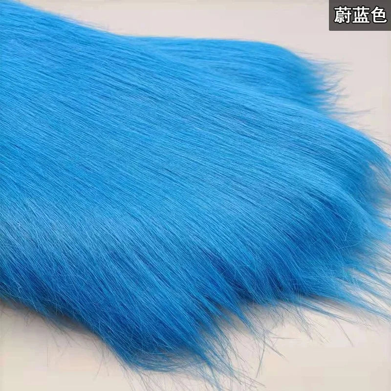 35Colours 12cm Imitation Plush Fur Fabric For DIY Photo Props chair decorative background Plush mat animal toy doll fabric