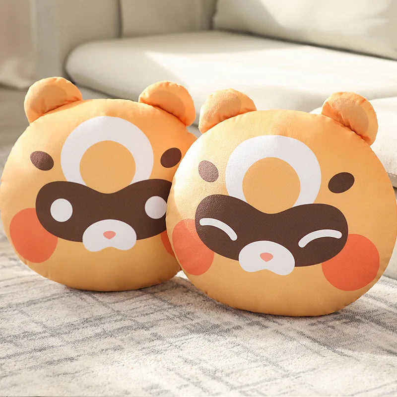 Genshin Impact Pillow Xiangling Guoba Raccoon Plush Toy Moonlight Merriment Festival Raccoon Pillow Plushie Anime Gifts For Fans