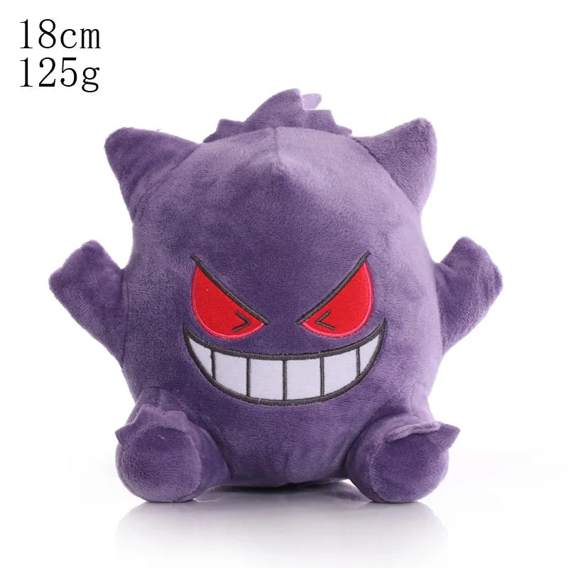 Pokemon Kawaii Gengar Stuffed Toys Cartoon&Cute Plush Dolls Throw Pillow Birthday Gift For Kids Friends Boys Home Decoration