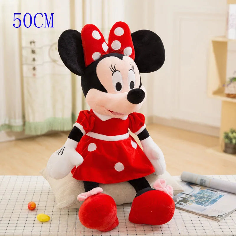 Disney Mickey Mouse Minnie Plush Dolls Stuffed Toys Birthday Christmas Gift for Kids Mickey Minnie Presents