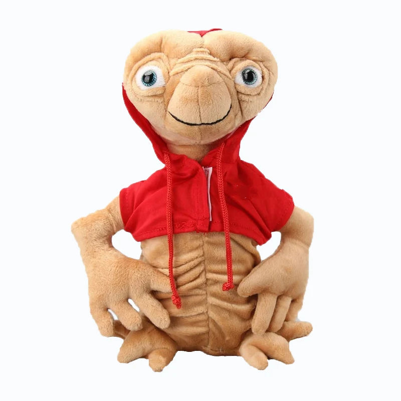 28CM E.T Alien Plush Toy Doll Cartoon Plushie Toys Extraterrestrial Stuffed Dolls With Cloth High Quality For Kids Birthday Gift