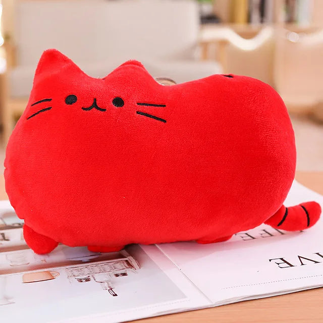 Kawaii Cat plush Pillow kitten Cushion soft Colorful Stuffed Toys gray pink white plush doll houseware gifts for girlfriend